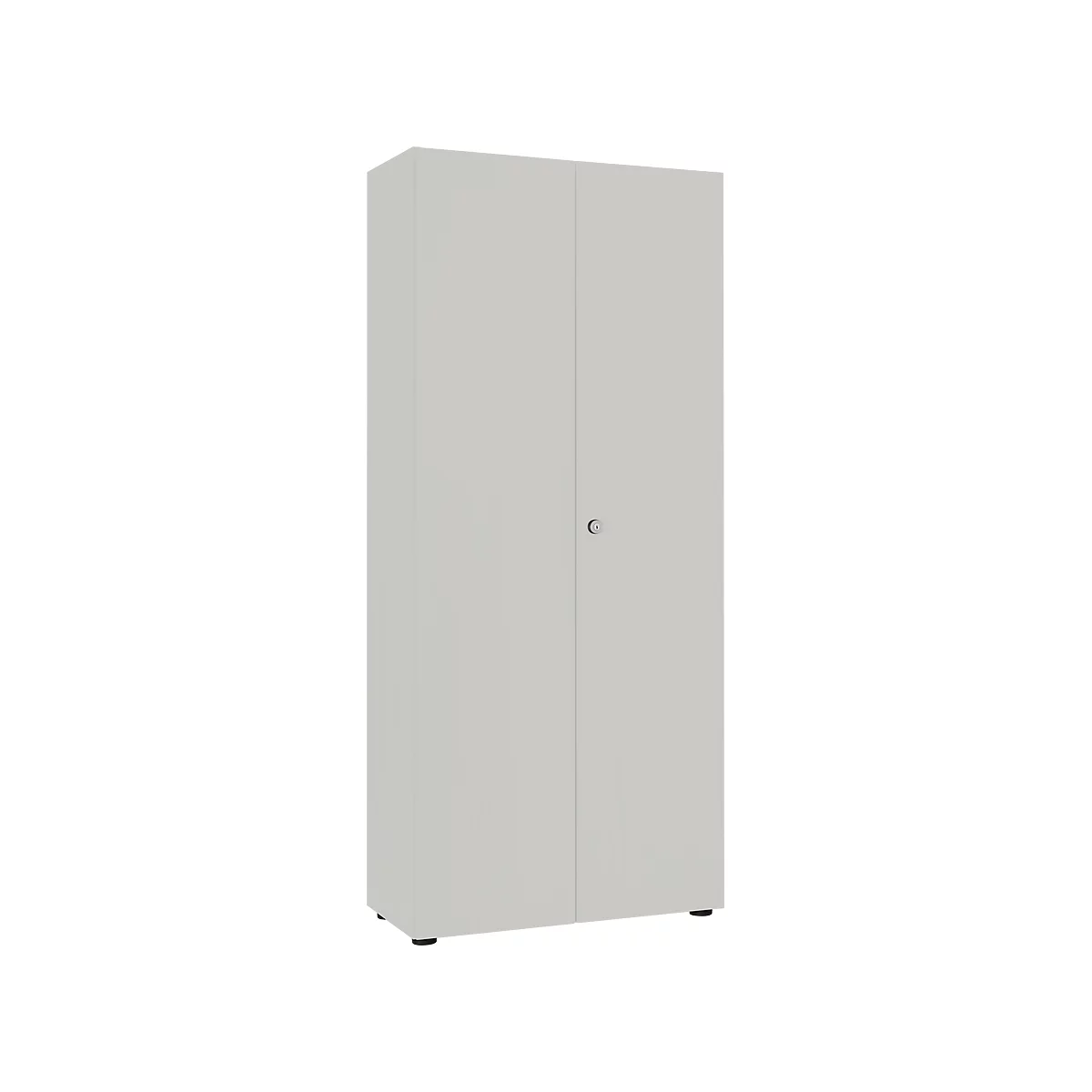 Armoire à porte battante, 80 cm l., 5 HC, argent