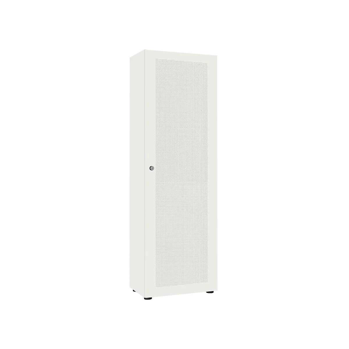 Armoire à porte battante avec 1 porte, blanc