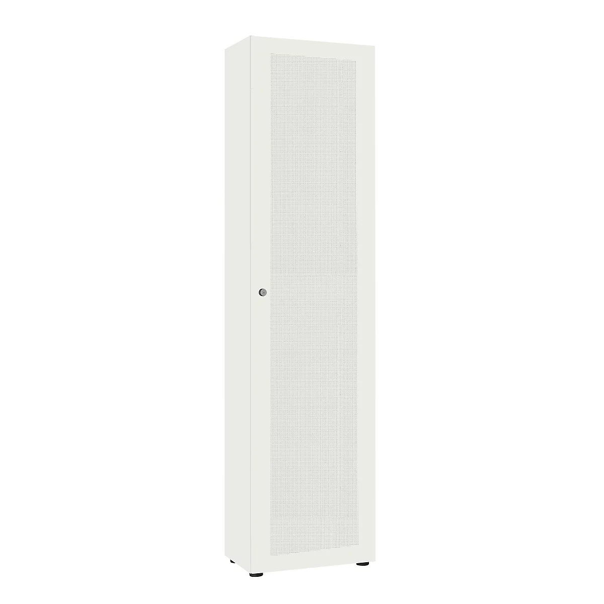 Armoire à porte battante avec 1 porte, blanc