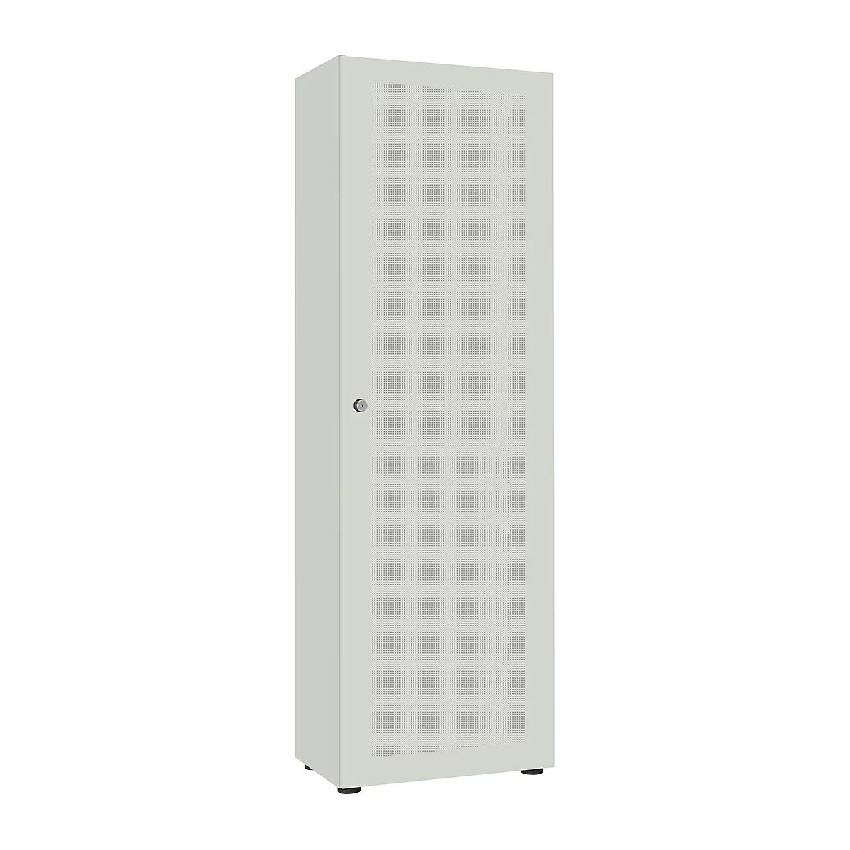 Armoire à porte battante avec 1 porte, gris clair
