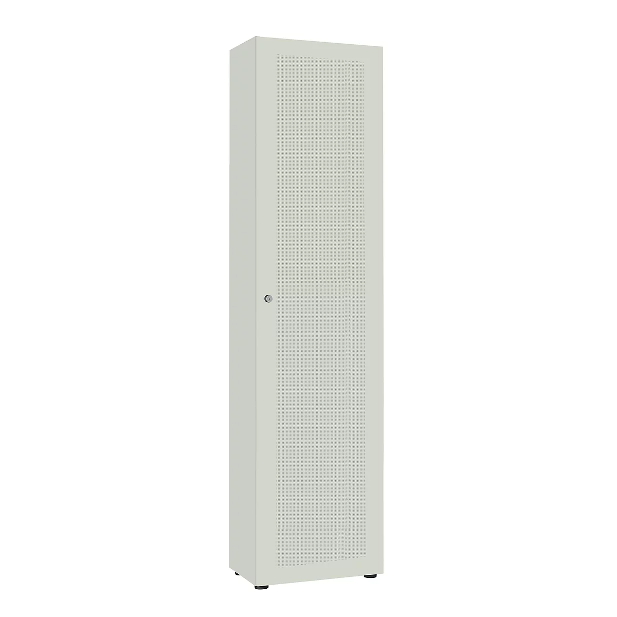 Armoire à porte battante avec 1 porte, gris clair