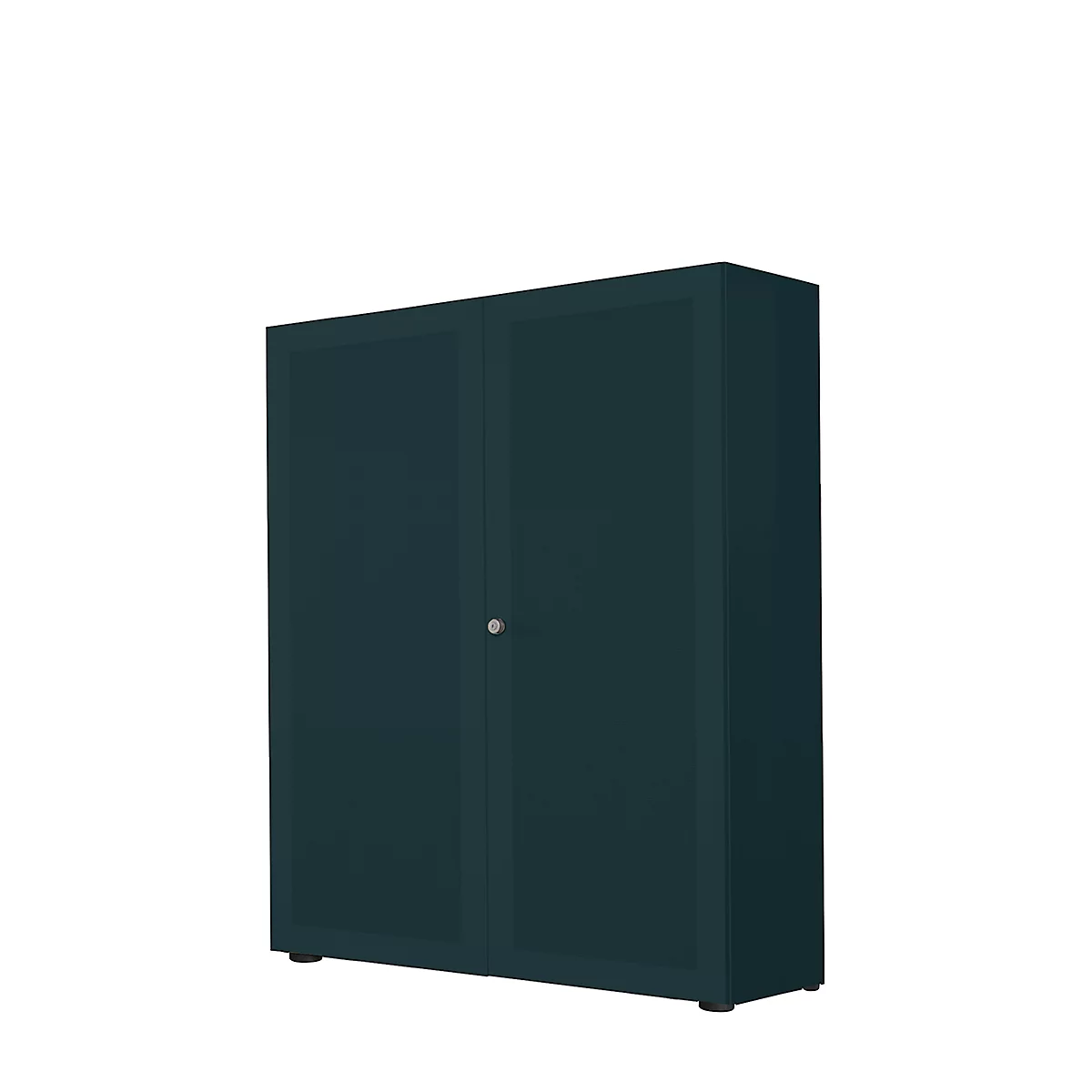 Armoire à portes battantes, 2 portes, surface acoustique, 1000 x 1930 mm, 5 HC, graphite