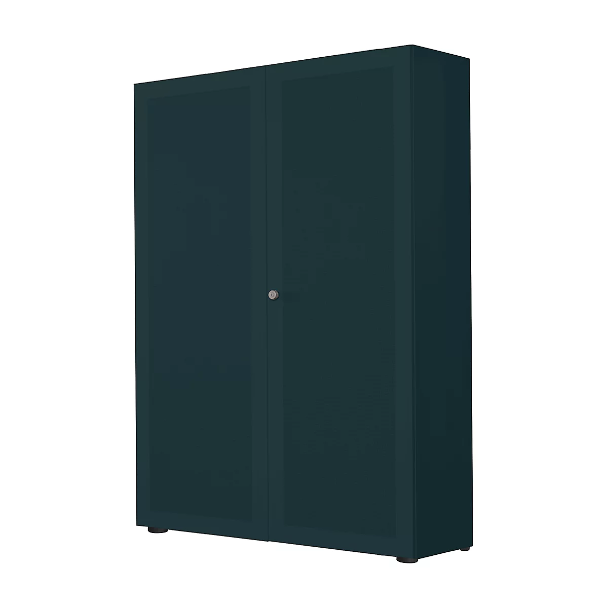 Armoire à portes battantes, 2 portes, surface acoustique, 1000 x 2300 mm, 6 HC, graphite