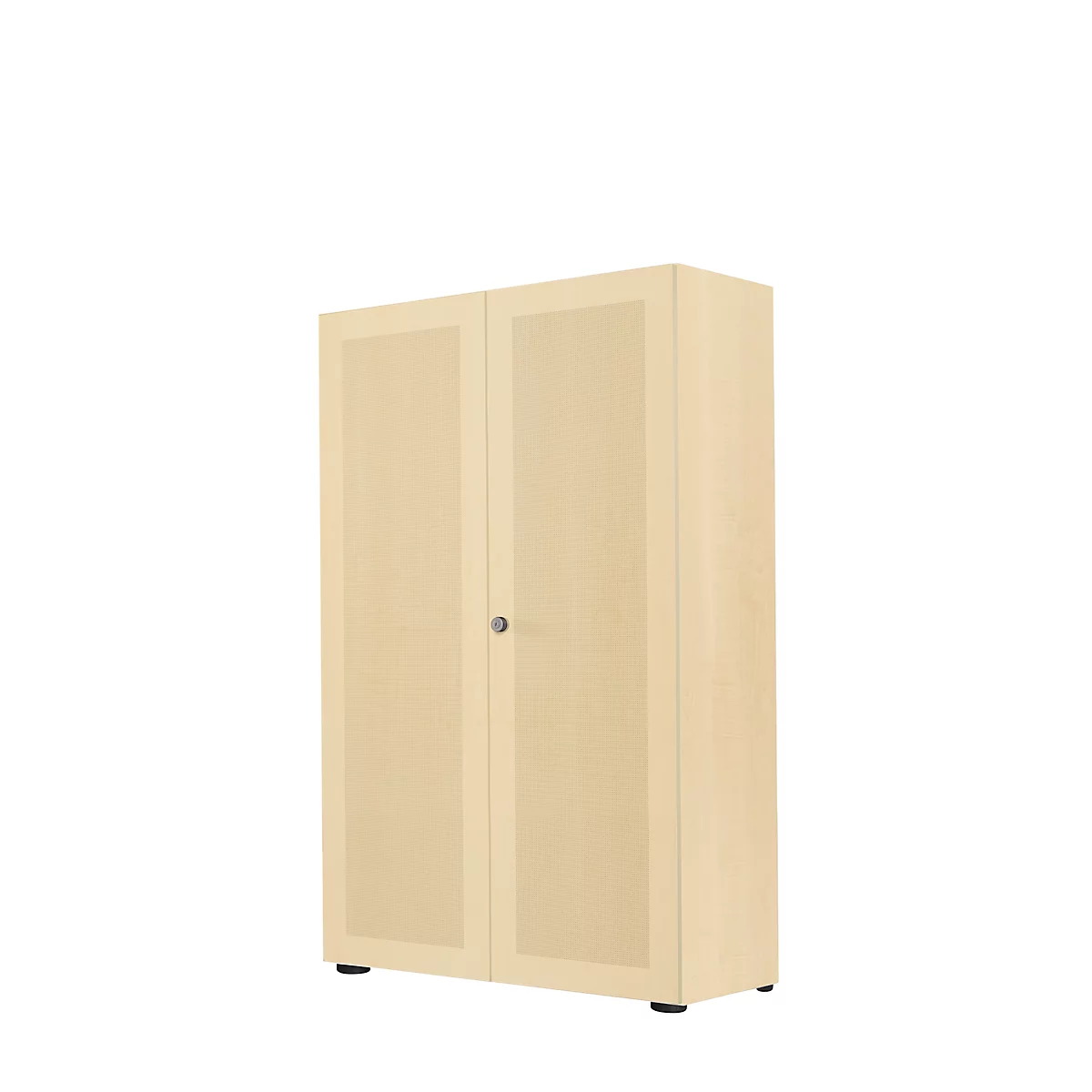 Armoire à portes battantes, 2 portes, surface acoustique, 800 x 1930 mm, 5 HC, coloris érable
