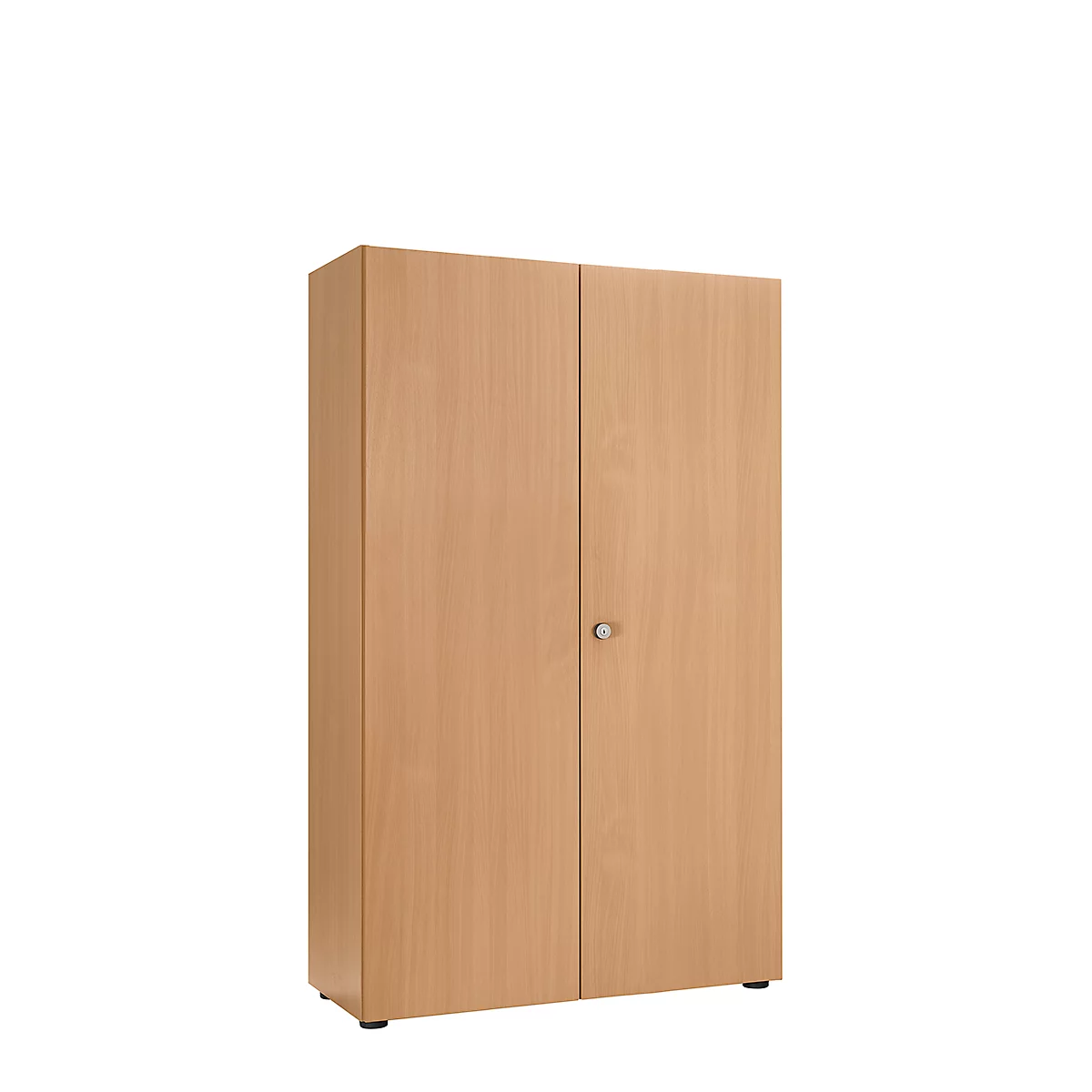 Armoire à portes battantes, l. 1000 mm, 5 HC, hêtre