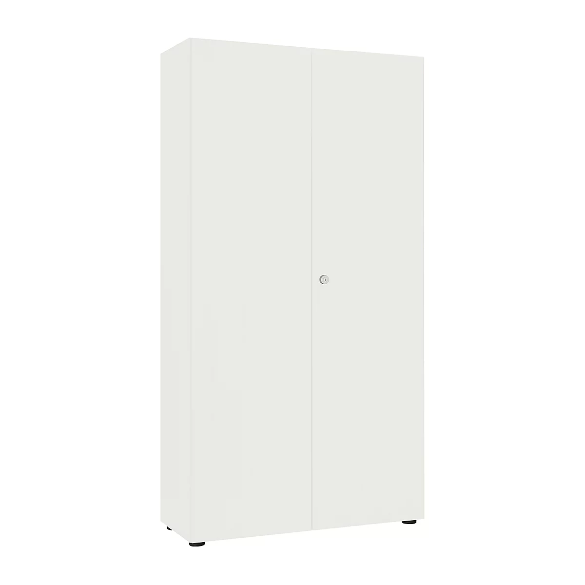Armoire à portes battantes, l. 1000 mm, 6 HC, blanc