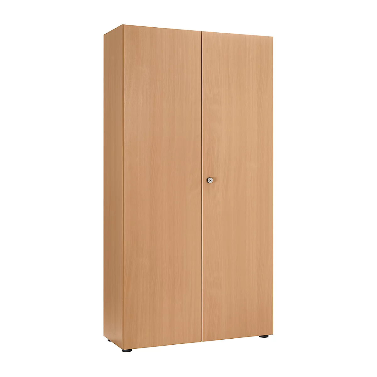 Armoire à portes battantes, l. 1000 mm, 6 HC, hêtre