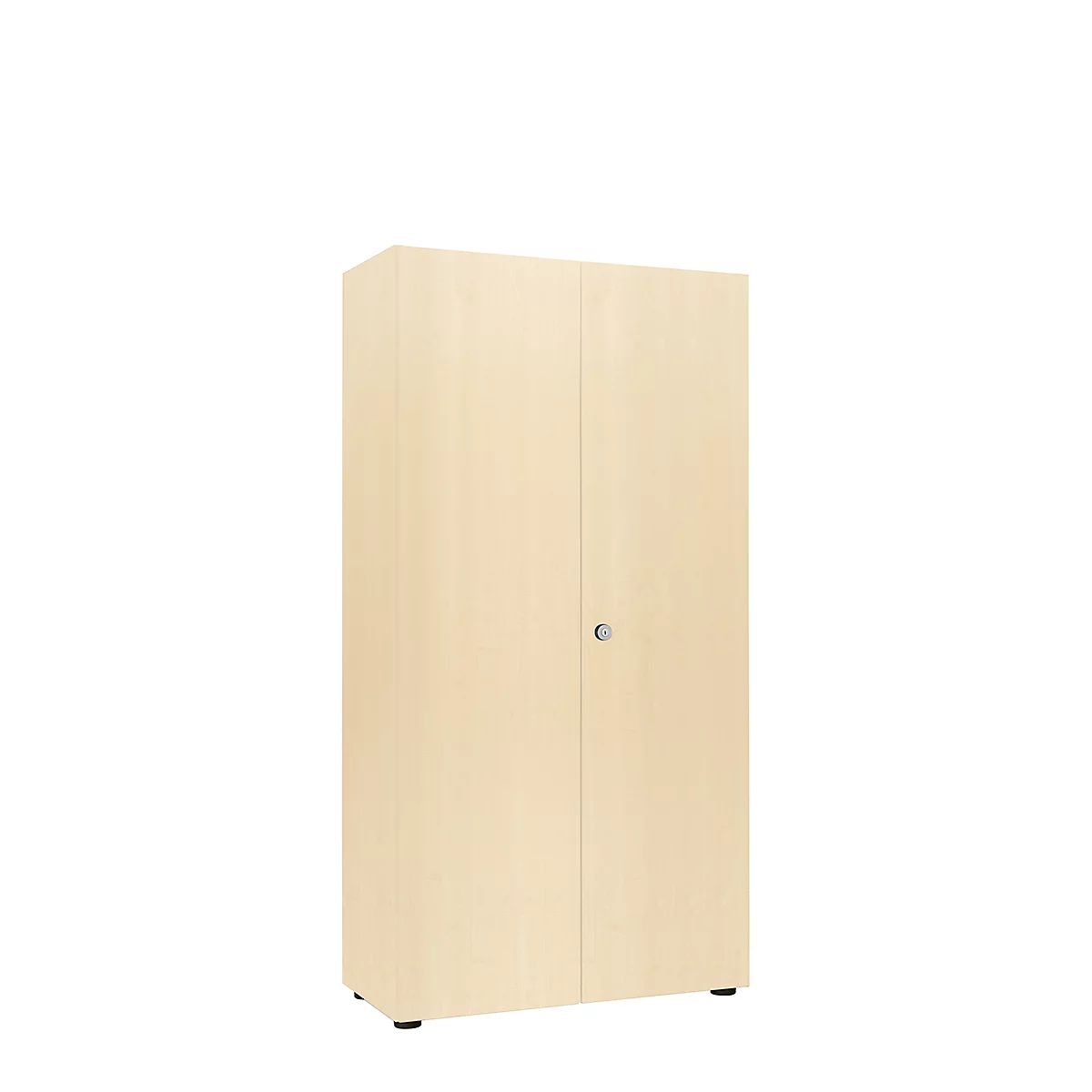 Armoire à portes battantes, l. 80 cm, 5 HC, érable
