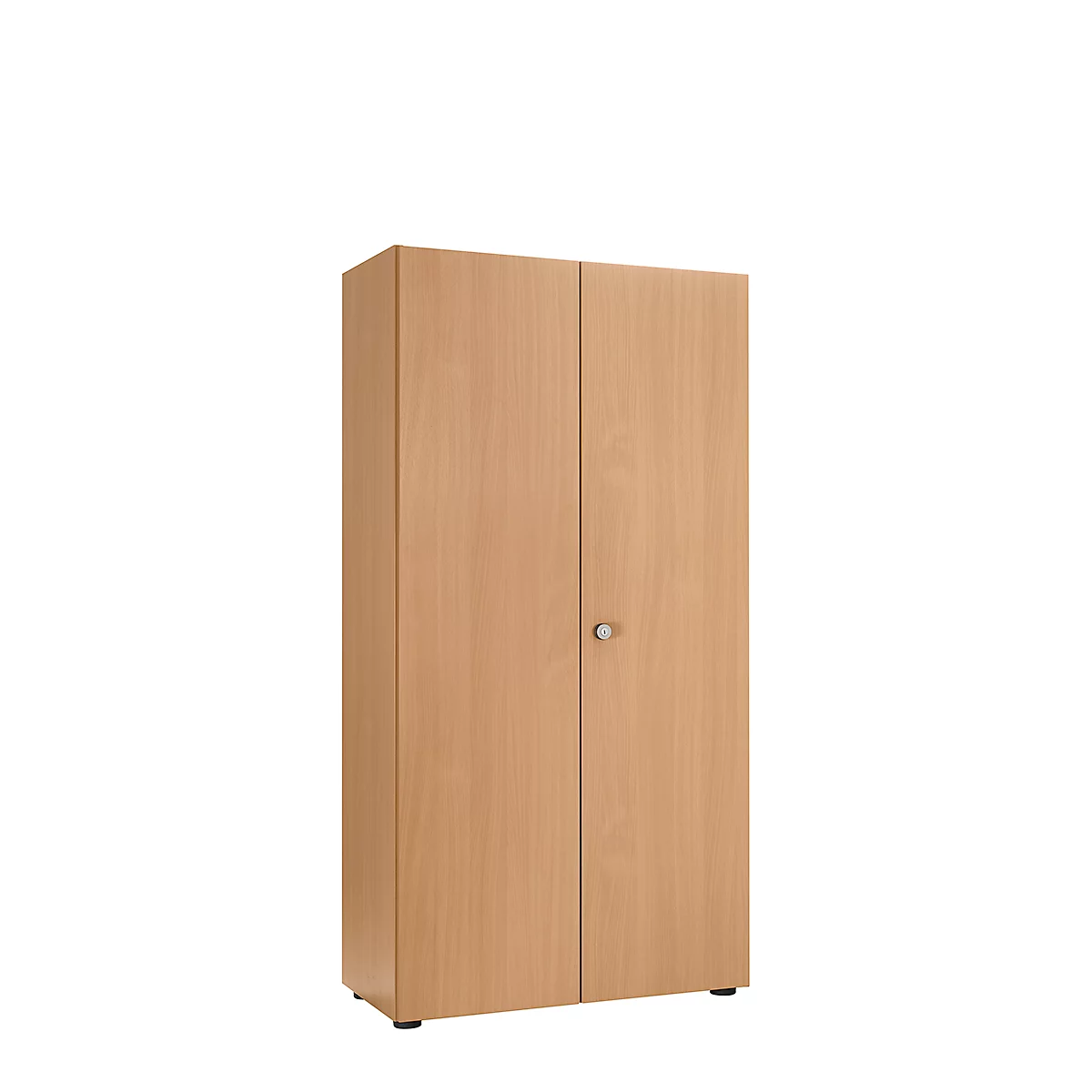 Armoire à portes battantes, l. 80 cm, 5 HC, hêtre