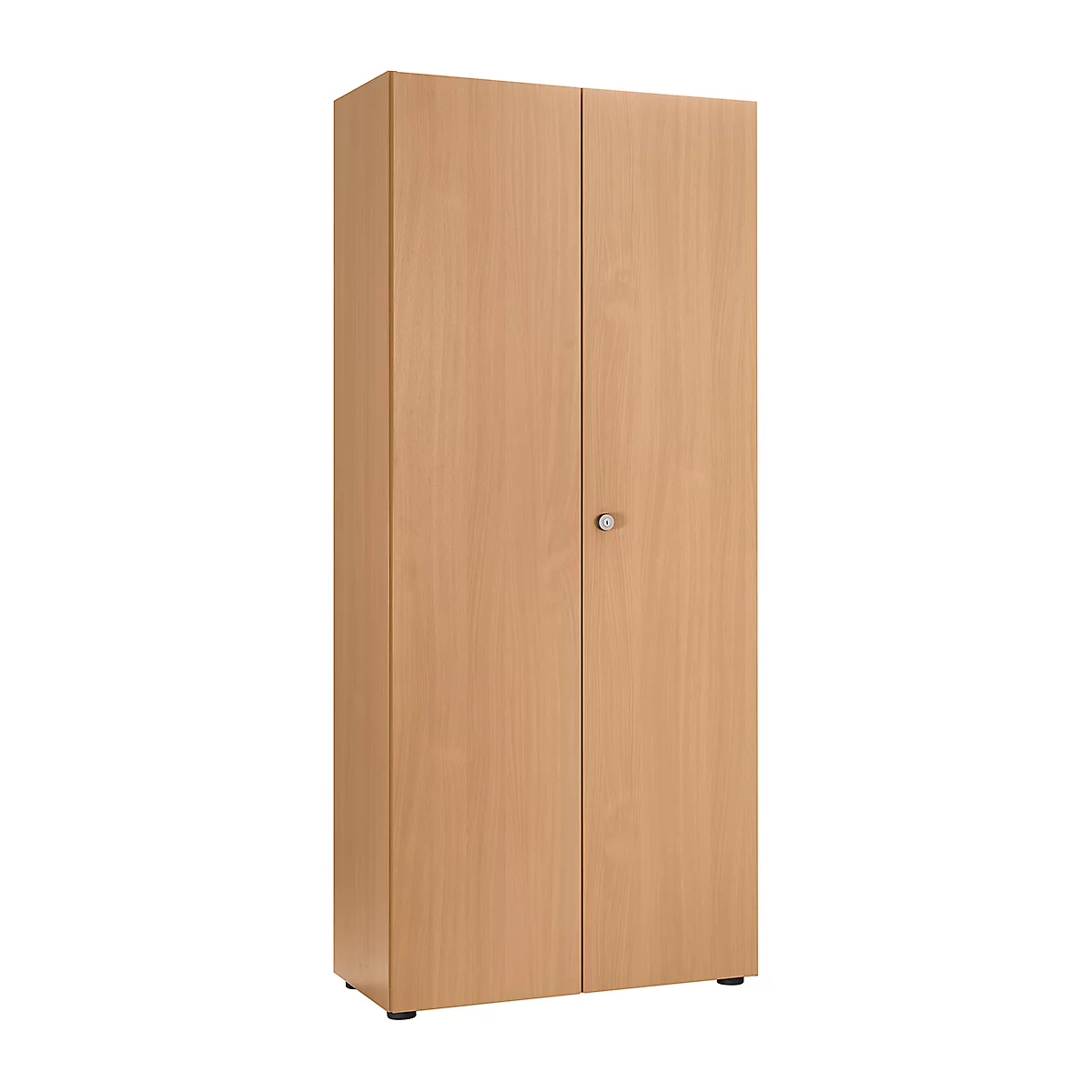 Armoire à portes battantes, l. 80 cm, 6 HC, hêtre