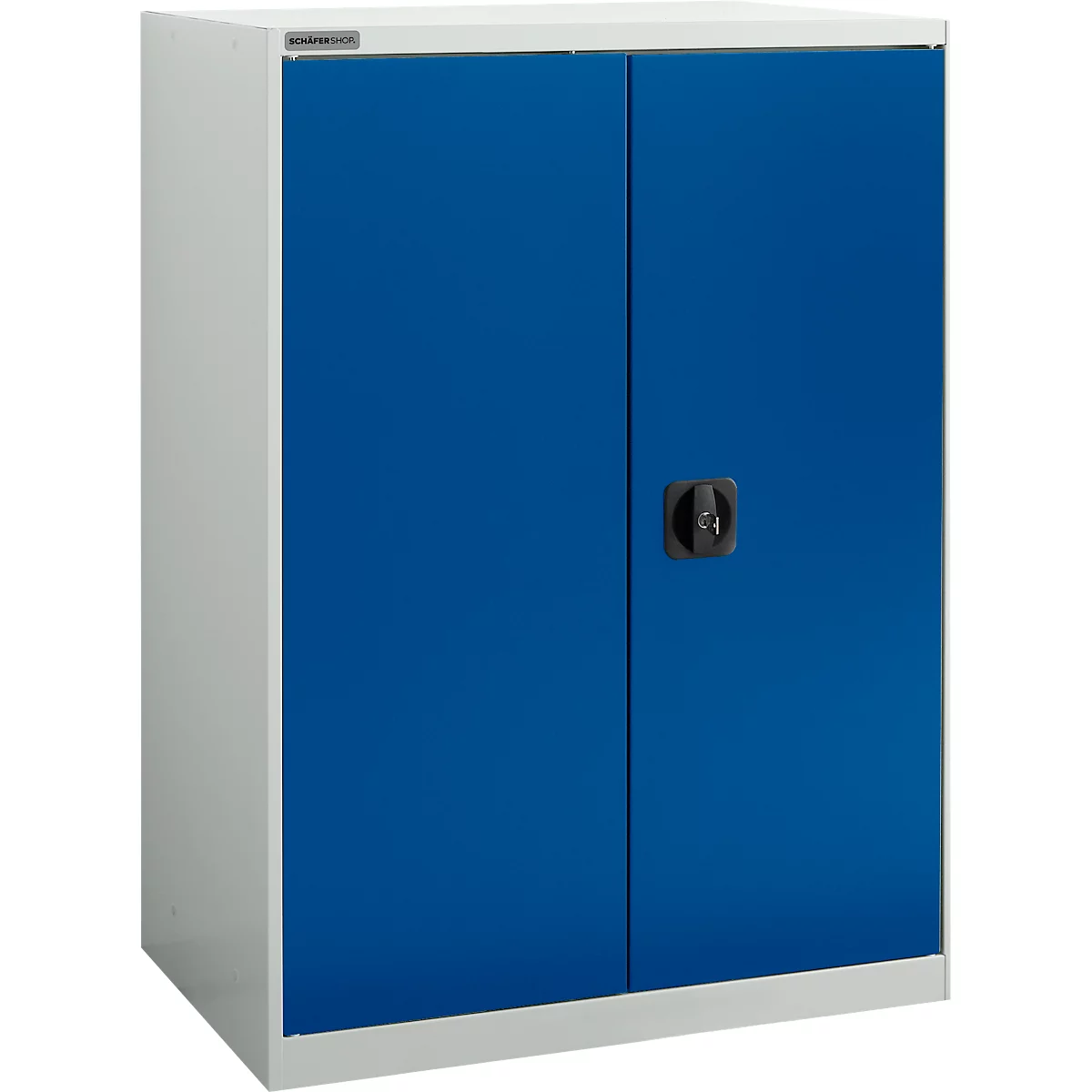Armoire à portes battantes Schäfer Shop Select MS-i 12408, tôle d'acier, L 800 x P 400 x H 1215 mm, 3 HC, gris clair/bleu gentiane, jusqu'à 150 kg 