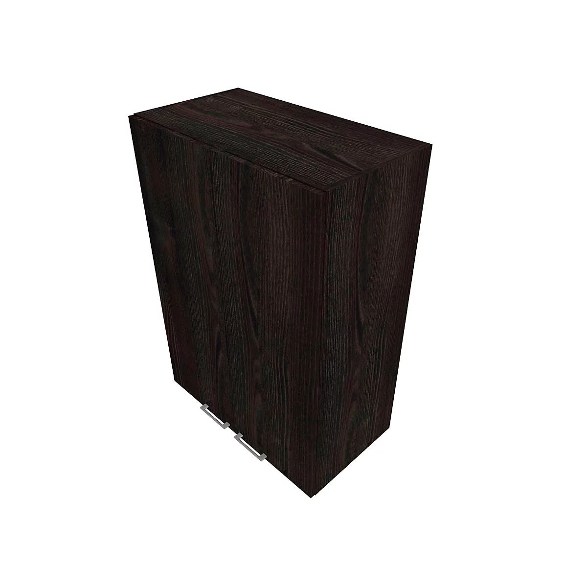 Armoire à portes battantes SOLUS PLAY, 3 HC, poignée sur le dessous, l. 800 x P 440 x H 1122 mm, chêne de tourbière
