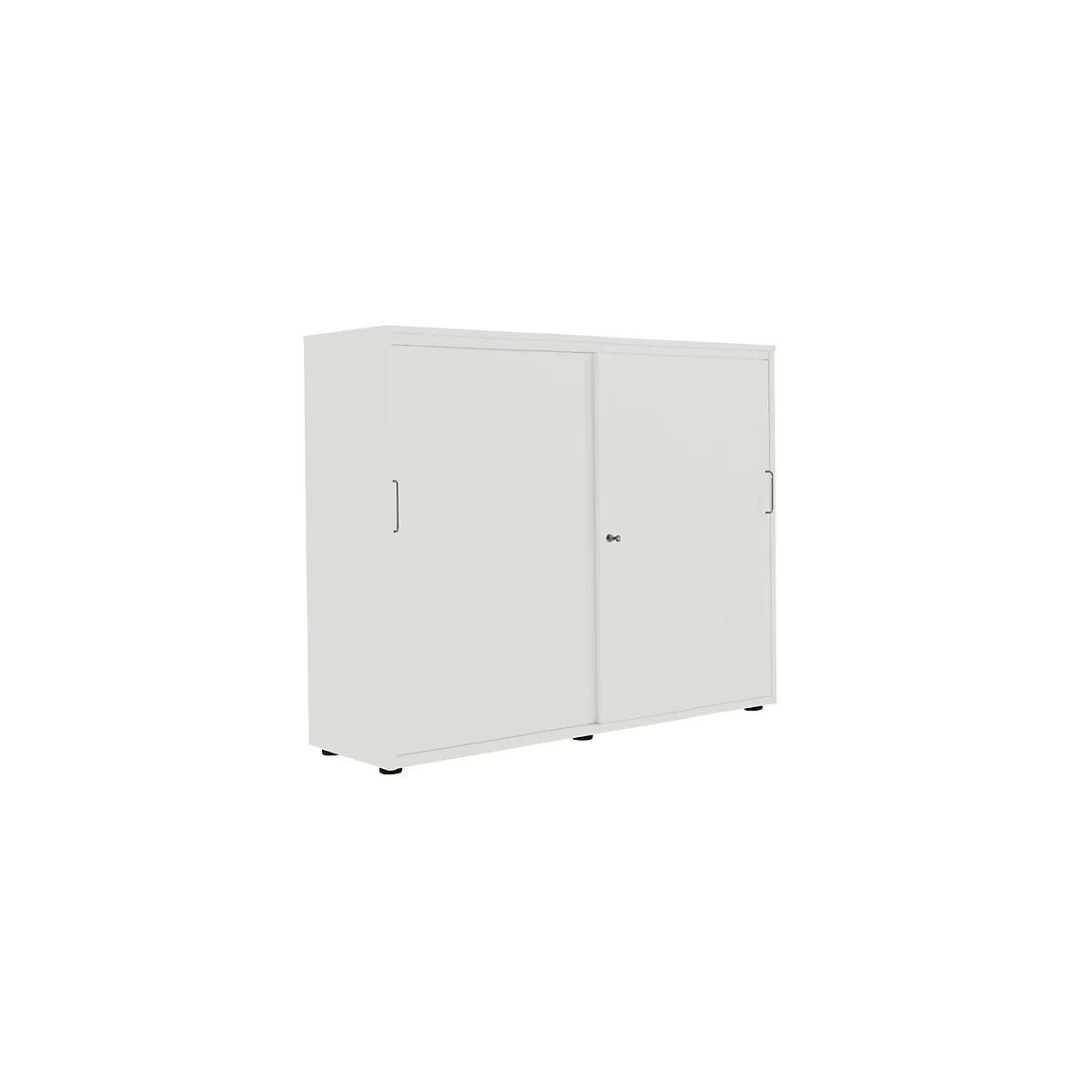 Armoire à portes coulis. 3 HC, l. 135, gris clair