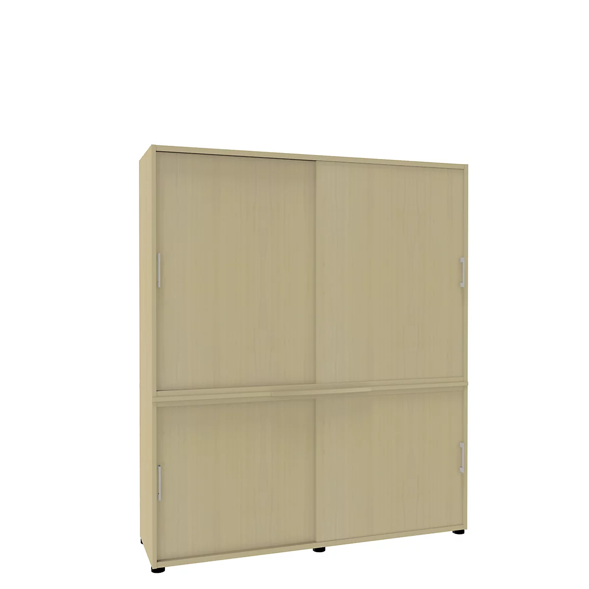 Armoire à portes coulis. 5 HC, l. 160, hêtre érable