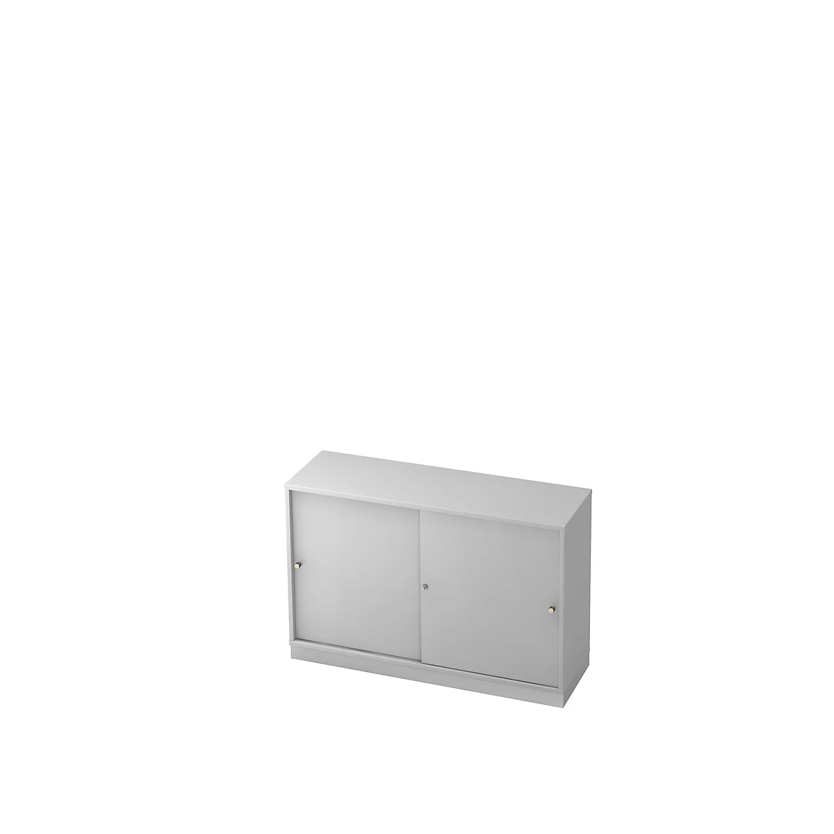 Armoire à portes coulissantes, 2 HC, l. 1200 x P 400 mm, gris clair