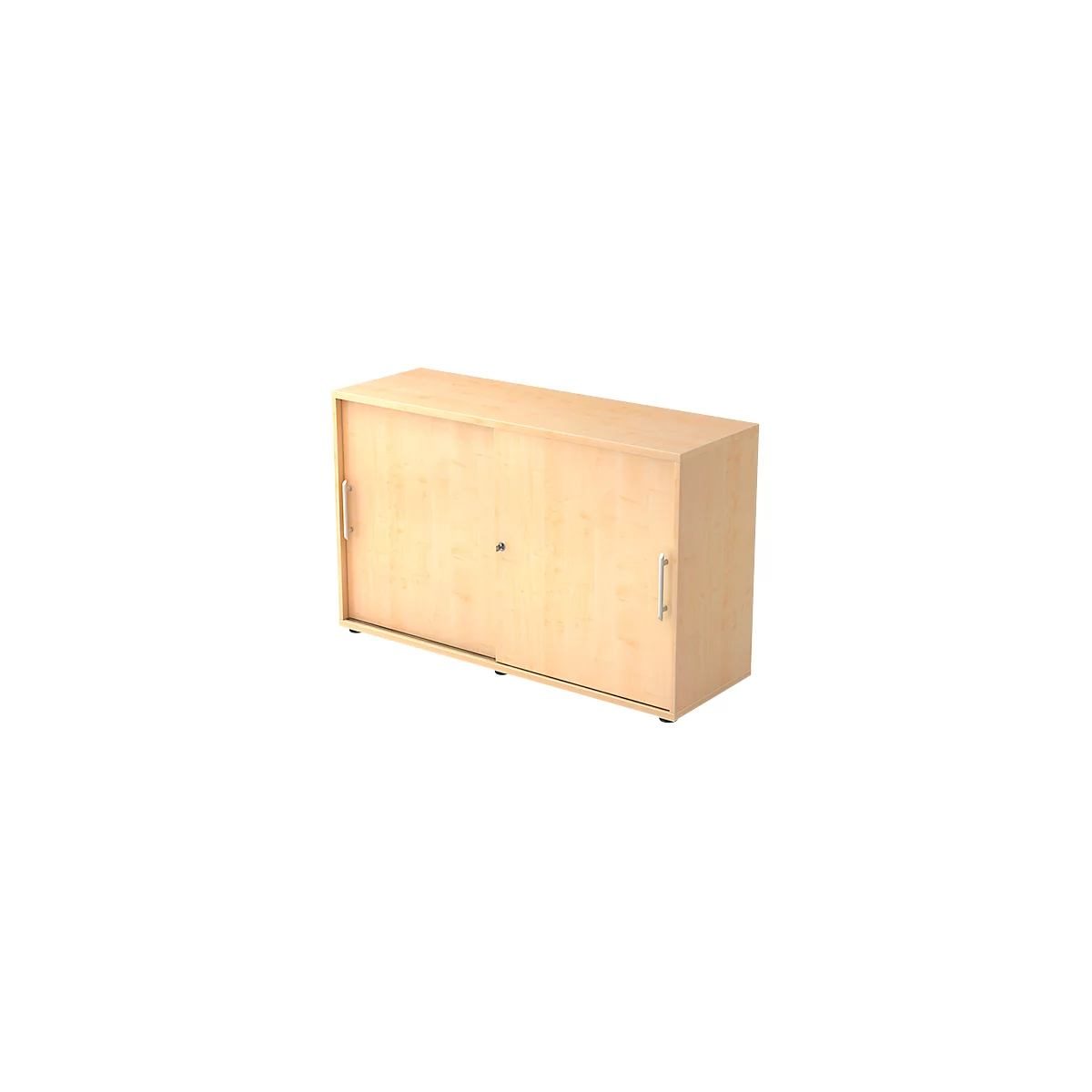 Armoire à portes coulissantes, 2 HC, l. 1200 x P 400 x H 748 mm, coloris érable