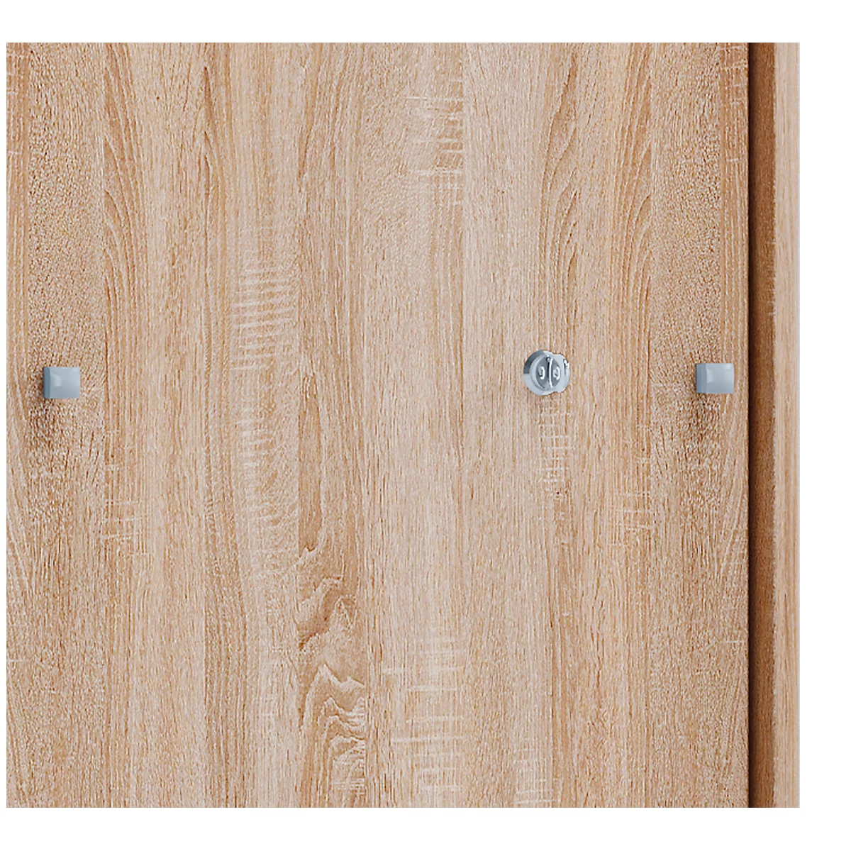Armoire à portes coulissantes 3 HC, L 700 x P 400 x H 1050 mm, chêne Sonoma