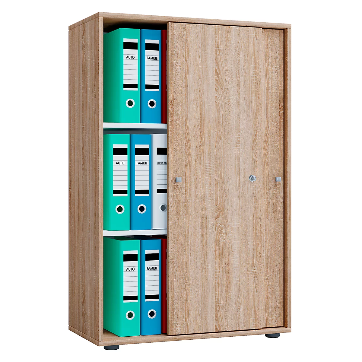 Armoire à portes coulissantes 3OH, chêne Sonoma