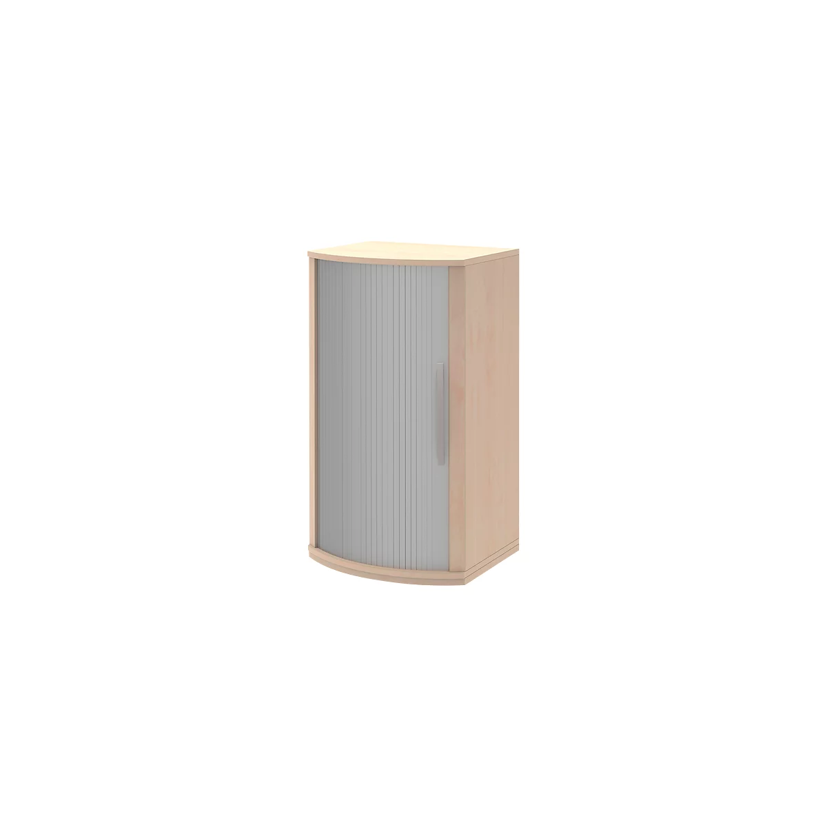 Armoire à portes coulissantes BARI, 3 HC, 2 étagères, poignée à droite, l. 600 x P 530/430 x H 1117 mm, coloris érable