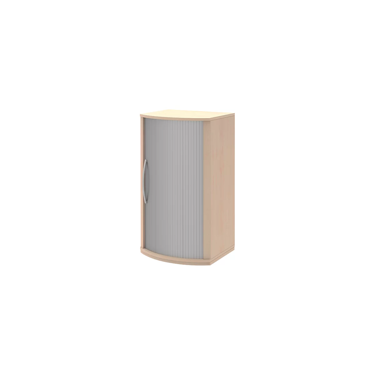 Armoire à portes coulissantes BARI, 3 HC, 2 étagères, poignée à gauche, l. 600 x P 530/430 x H 1117 mm, coloris érable