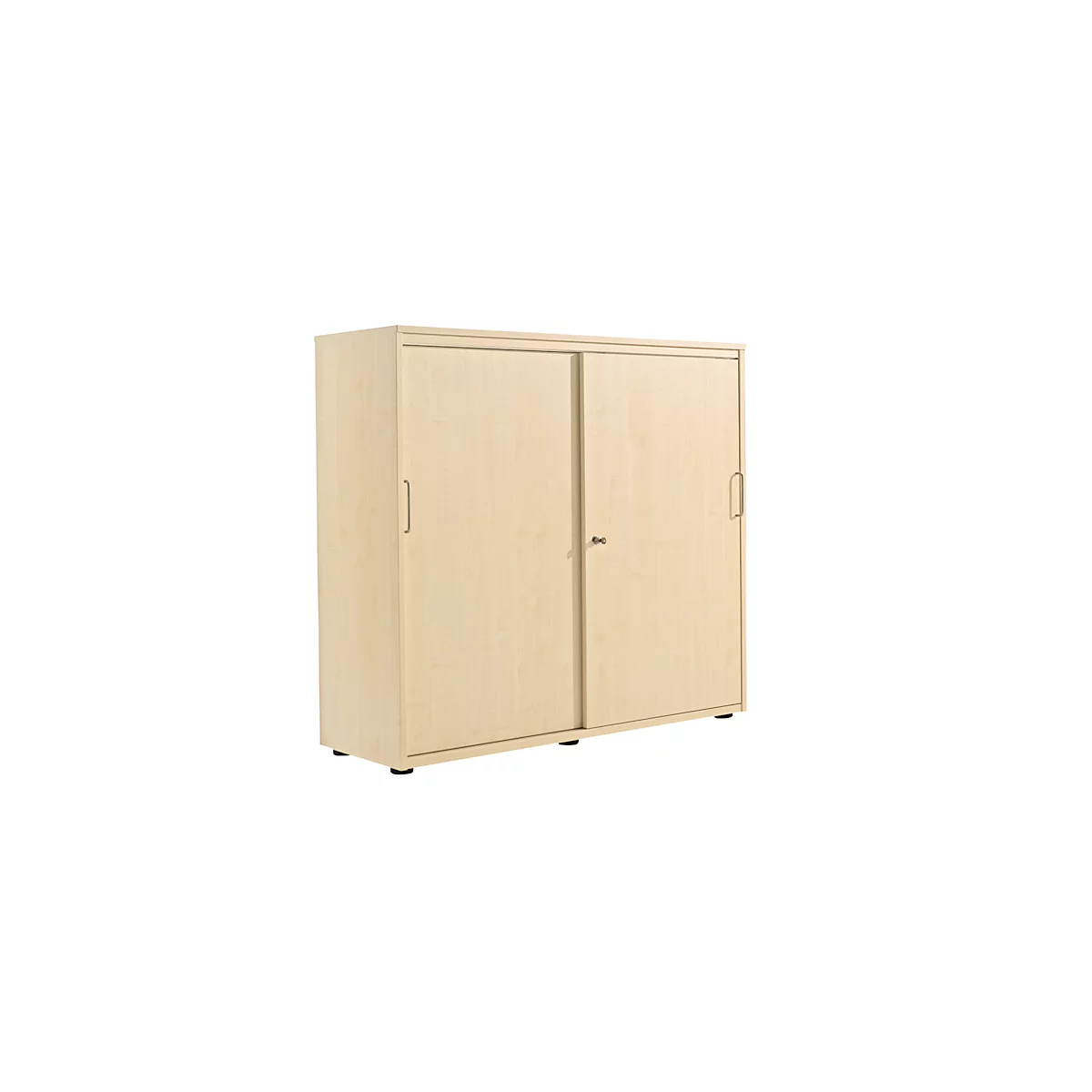 Armoire à portes coulissantes, l. 1200 mm, 3 HC, coloris érable