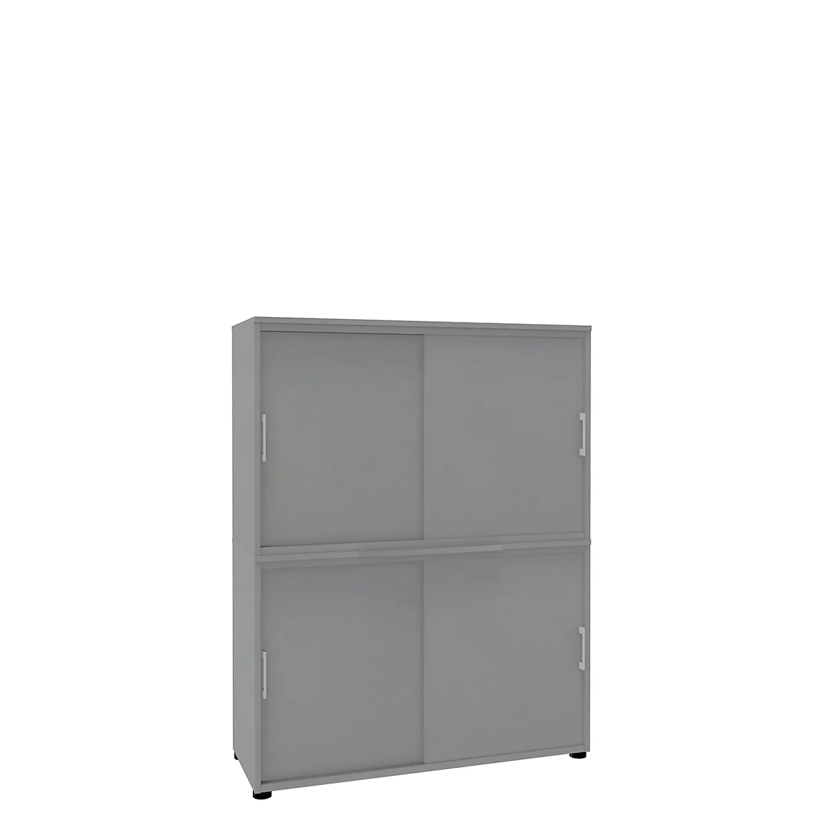 Armoire à portes coulissantes, l. 1200 mm, 4 HC, coloris hêtre