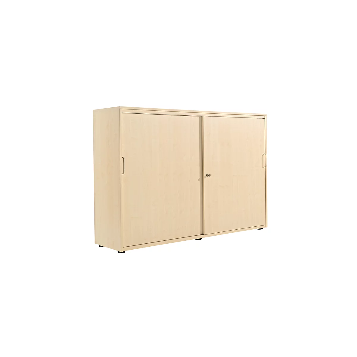 Armoire à portes coulissantes, l. 1600 mm, 3 HC, coloris érable