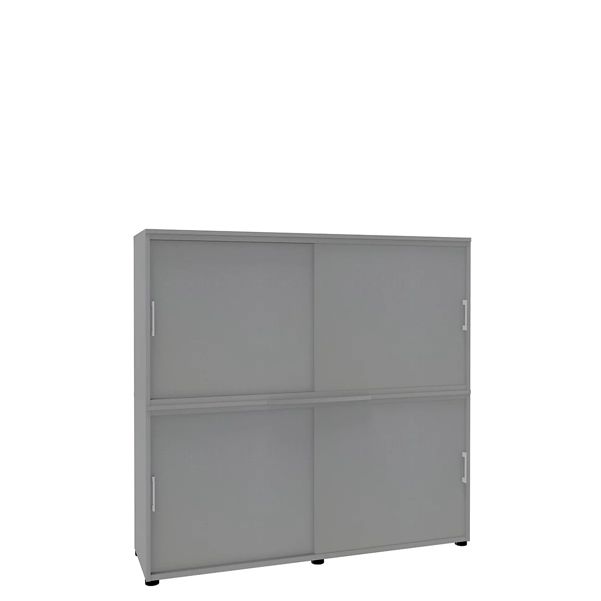 Armoire à portes coulissantes, l. 1600 mm, 4 HC, coloris hêtre