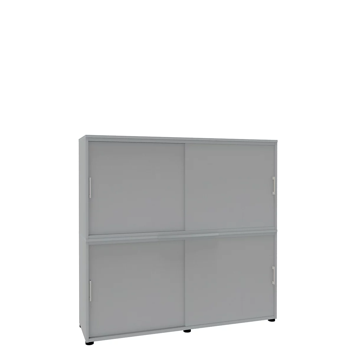 Armoire à portes coulissantes, l. 1600 mm, 4 HC, gris clair