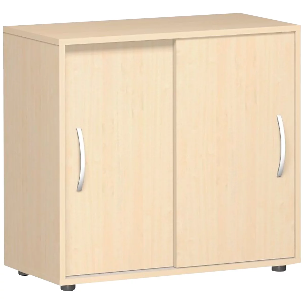 Armoire à portes coulissantes PALENQUE, 2 HC, l. 800 x P 400 x H 752 mm, coloris érable