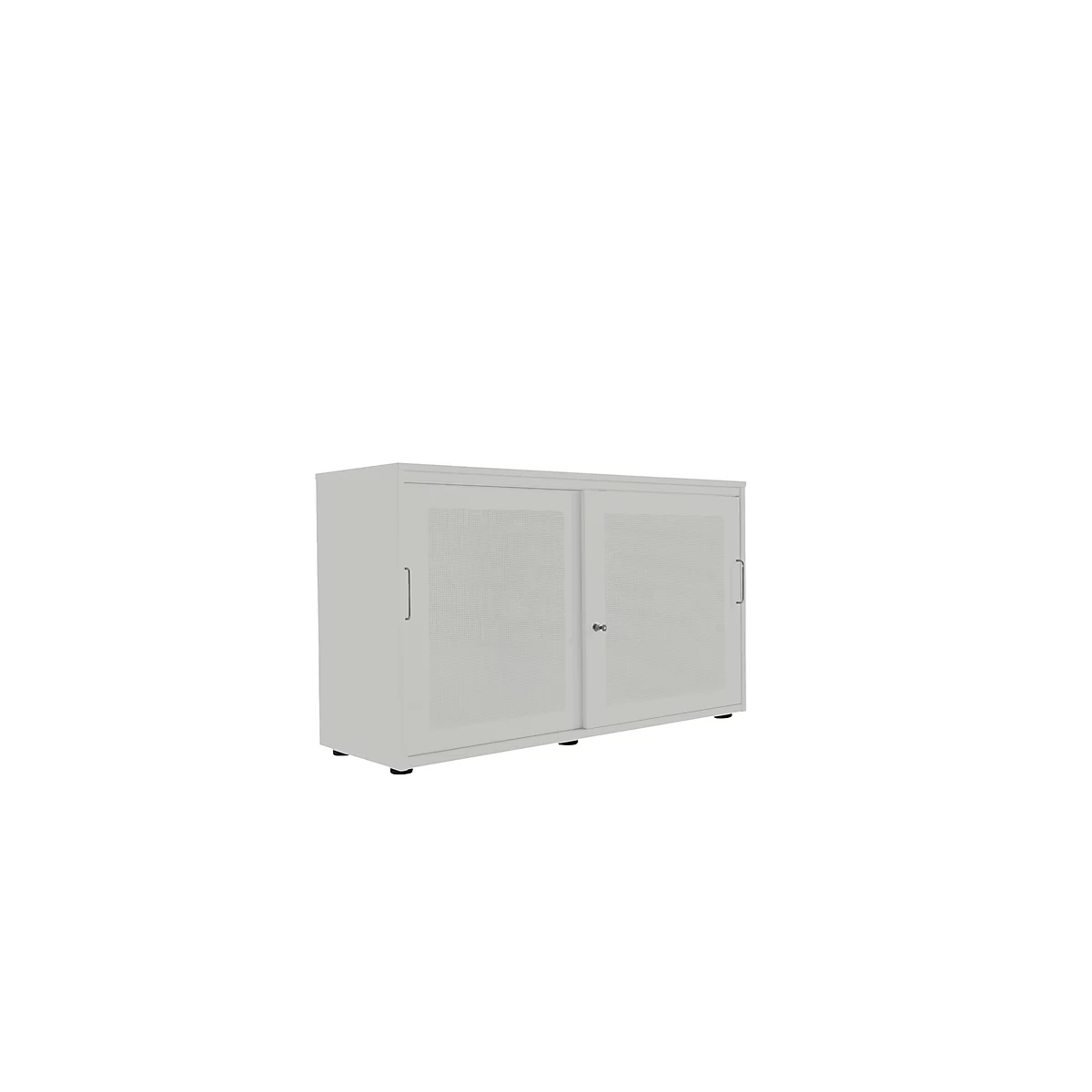 Armoire à portes coulissantes, surface acoustique, l. 1200 mm, 2 HC, argent
