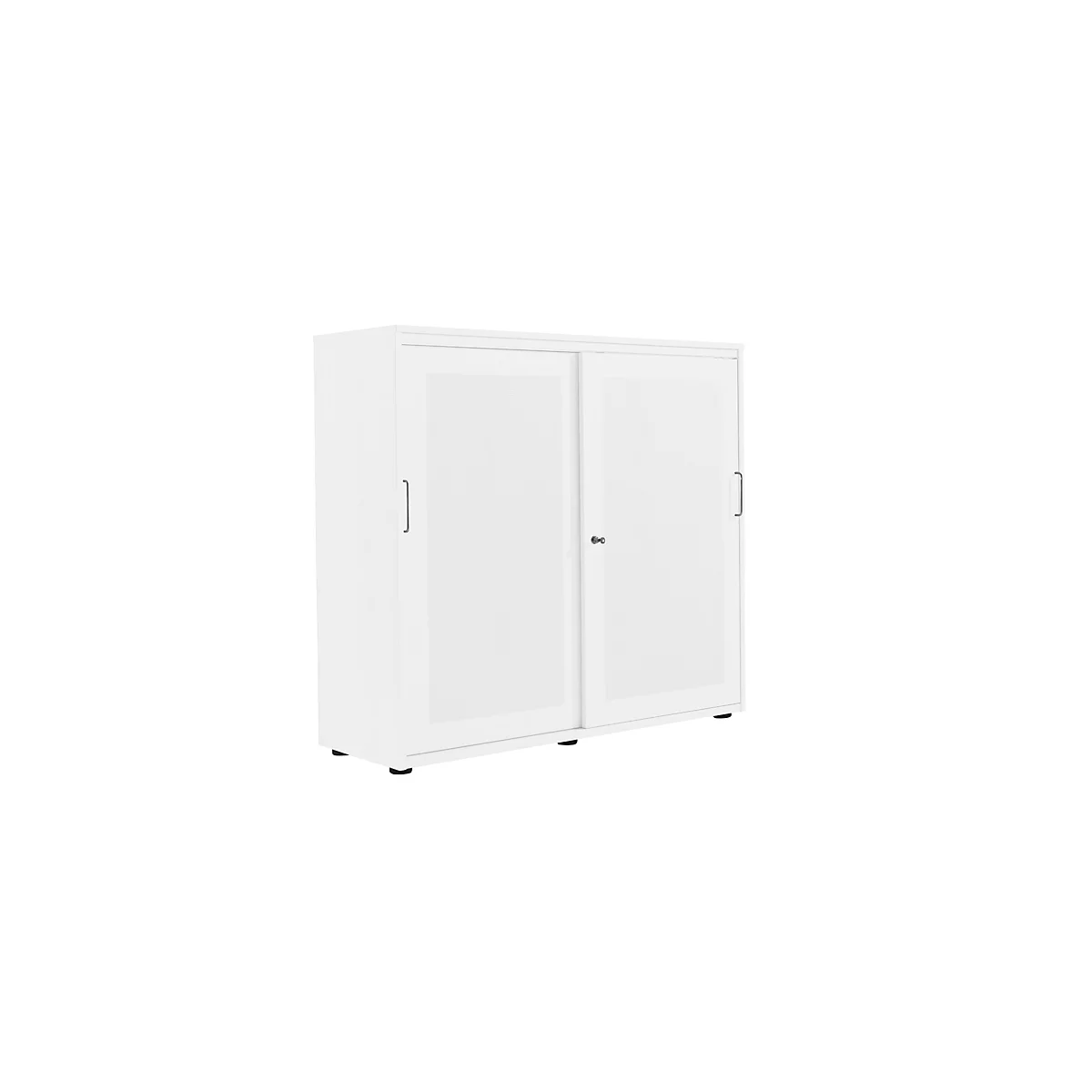 Armoire à portes coulissantes, surface acoustique, l. 1200 mm, 3 HC, blanc