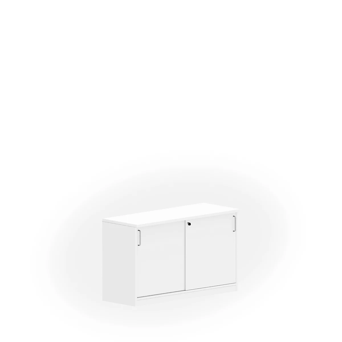 Armoire à portes coullisantes NEVADA, 1,5 HC, blanc 