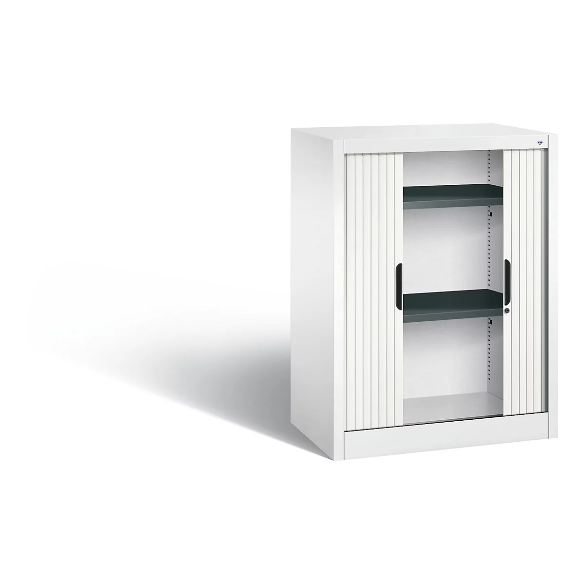 Armoire à rideau C+P Omnispace, H1030B800T420 mm, blanc