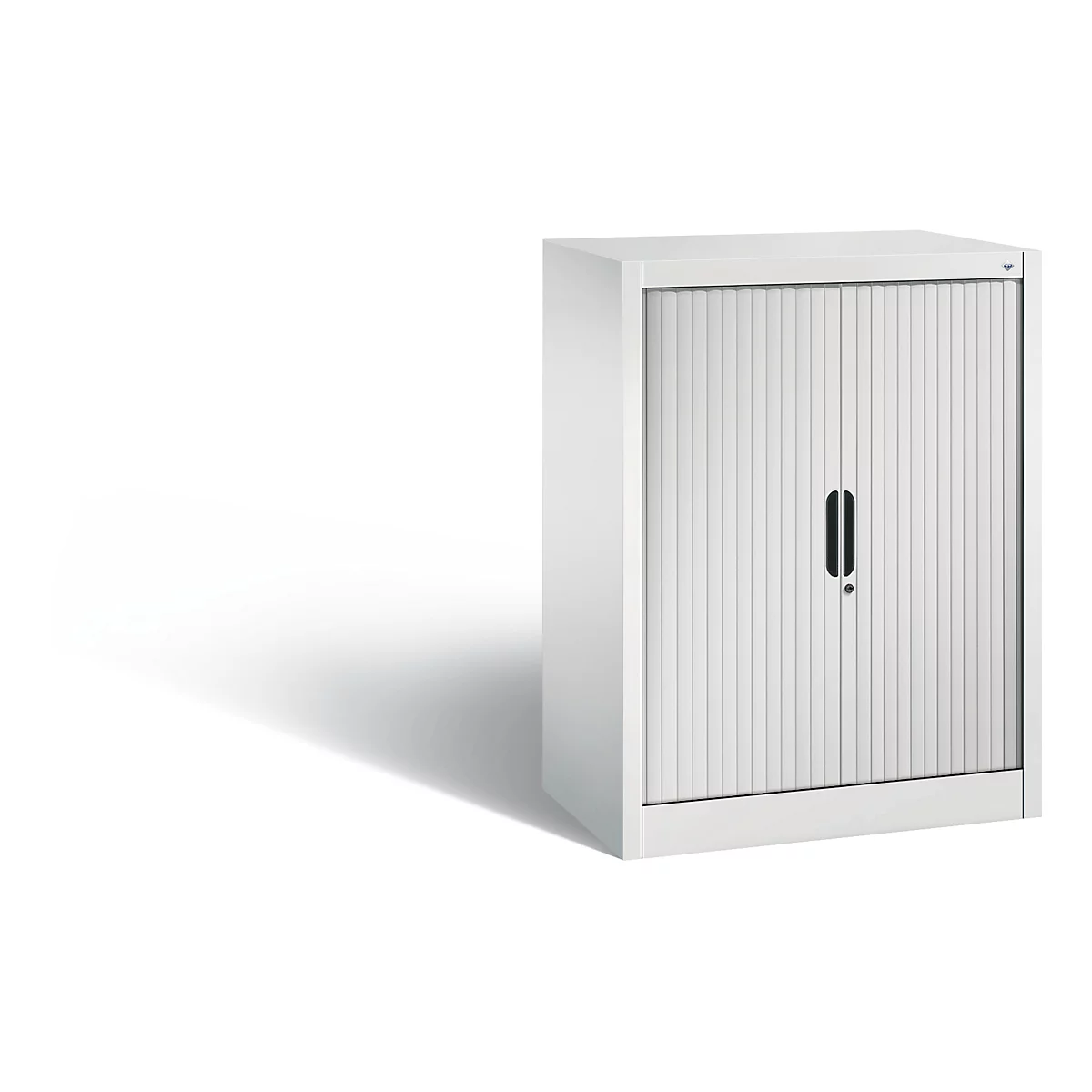 Armoire à rideau C+P Omnispace, H1030B800T420 mm, gris clair