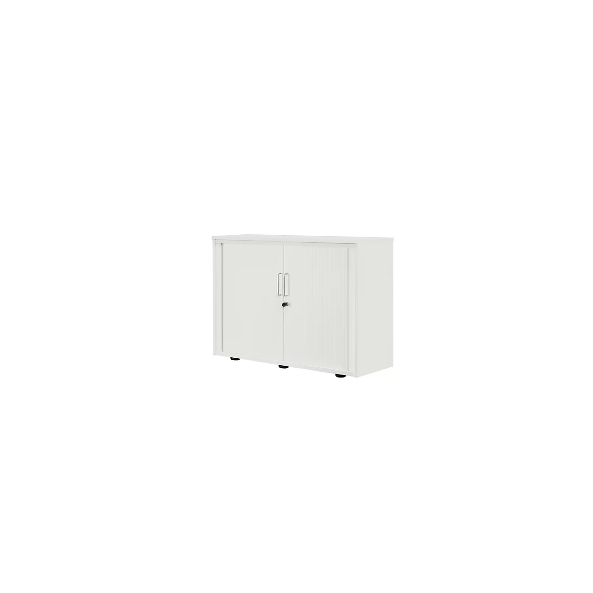 Armoire à rideau coulissant, 2 HC, 1 pièce, sans cloison médiane, l. 1000 mm, gris clair