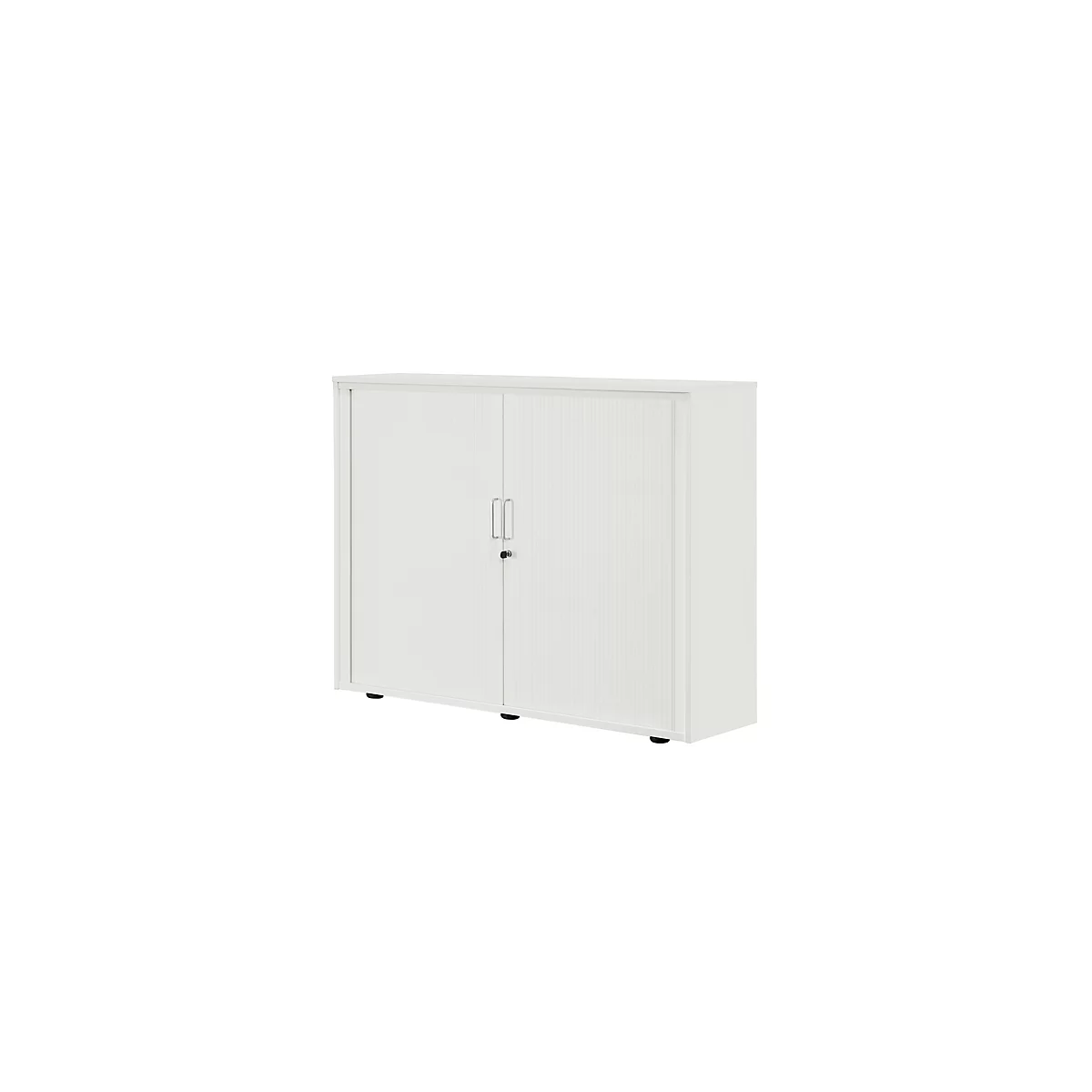 Armoire à rideau coulissant, 3 HC, 1 pièce, sans cloison médiane, l. 1350 mm, gris clair