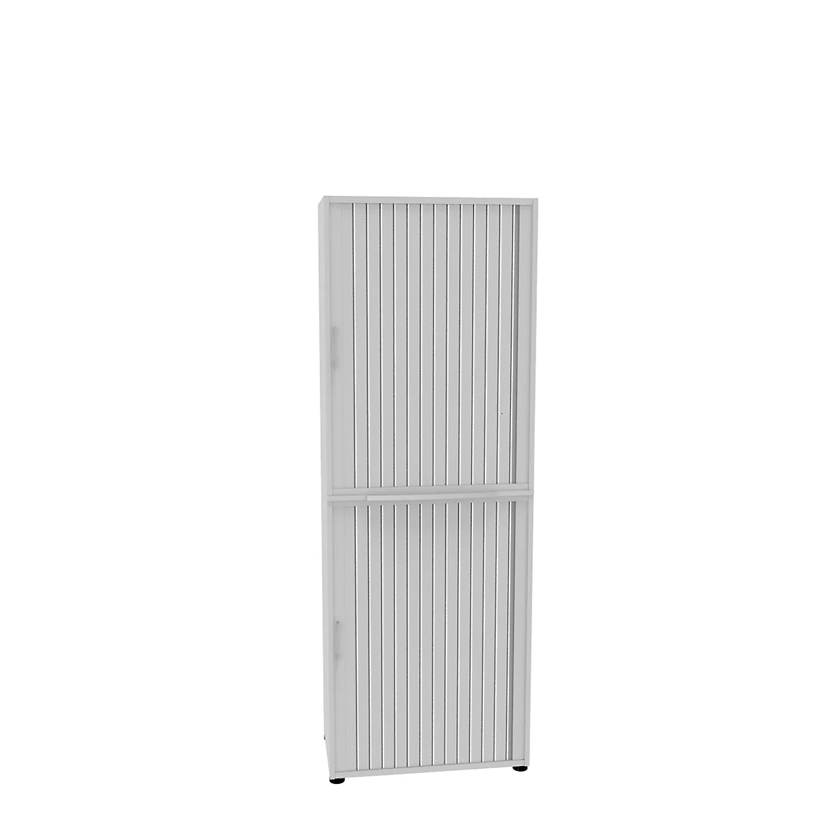 Armoire à rideaux, en 2 parties, 6 HC, l. 800 x P 450 x H 2300 mm, blanc
