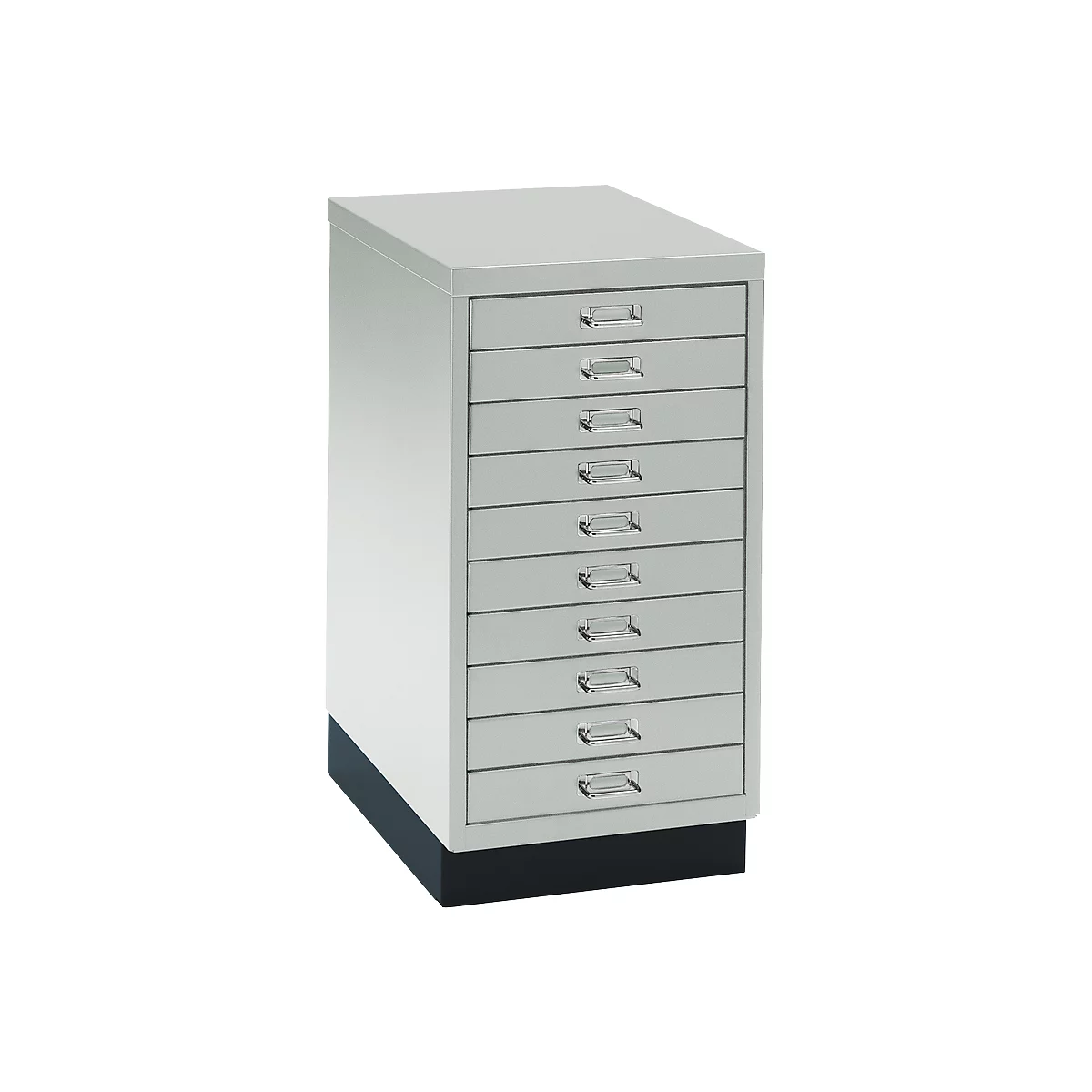 Armoire à tiroirs A3 SSI, 10 tiroirs, 675 mm de hauteur, gris clair