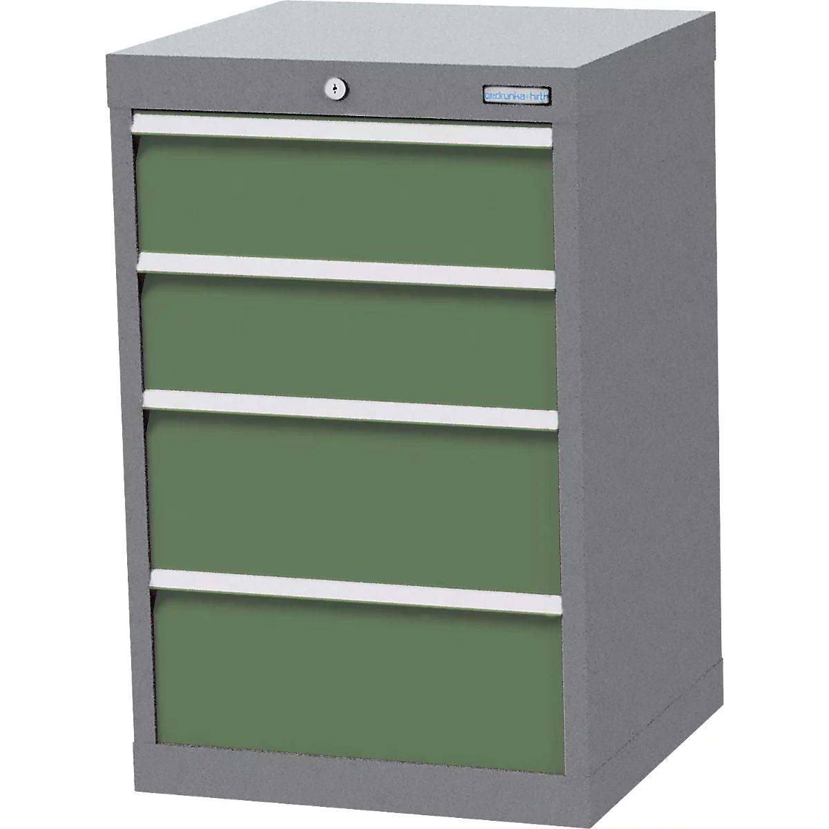Armoire à tiroirs Bedrunka+Hirth, 4 tiroirs, verrouillable, jusqu'à 1200 kg, L 530 x P 500 x H 819 mm, tôle d'acier