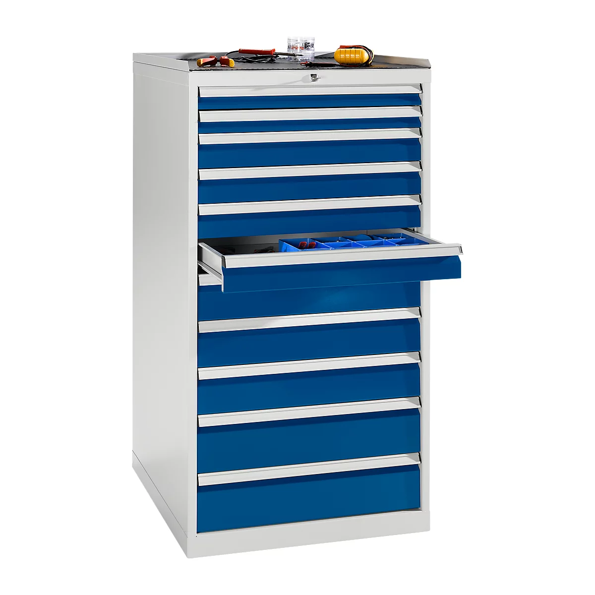 Armoire à tiroirs DP05D, 11 tiroirs, l. 720 x P 700 x H 1350 mm