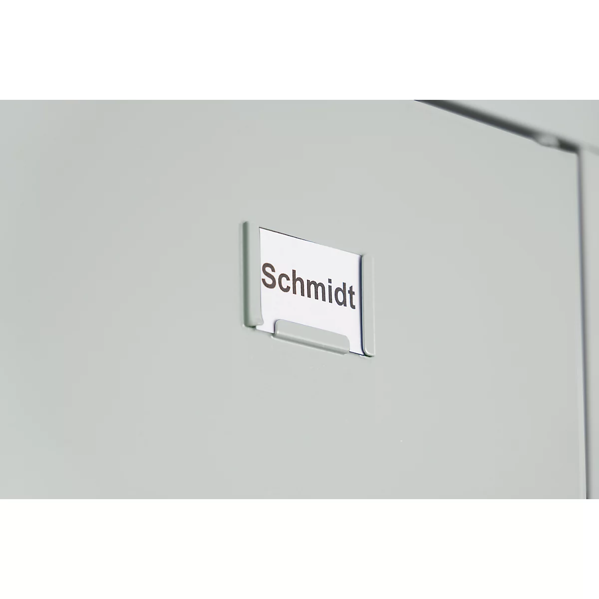 Armoire à vêtements, 2 portes, L 600 x H 1800 mm, pieds inclus, serrure à loquet rotatif, gris clair