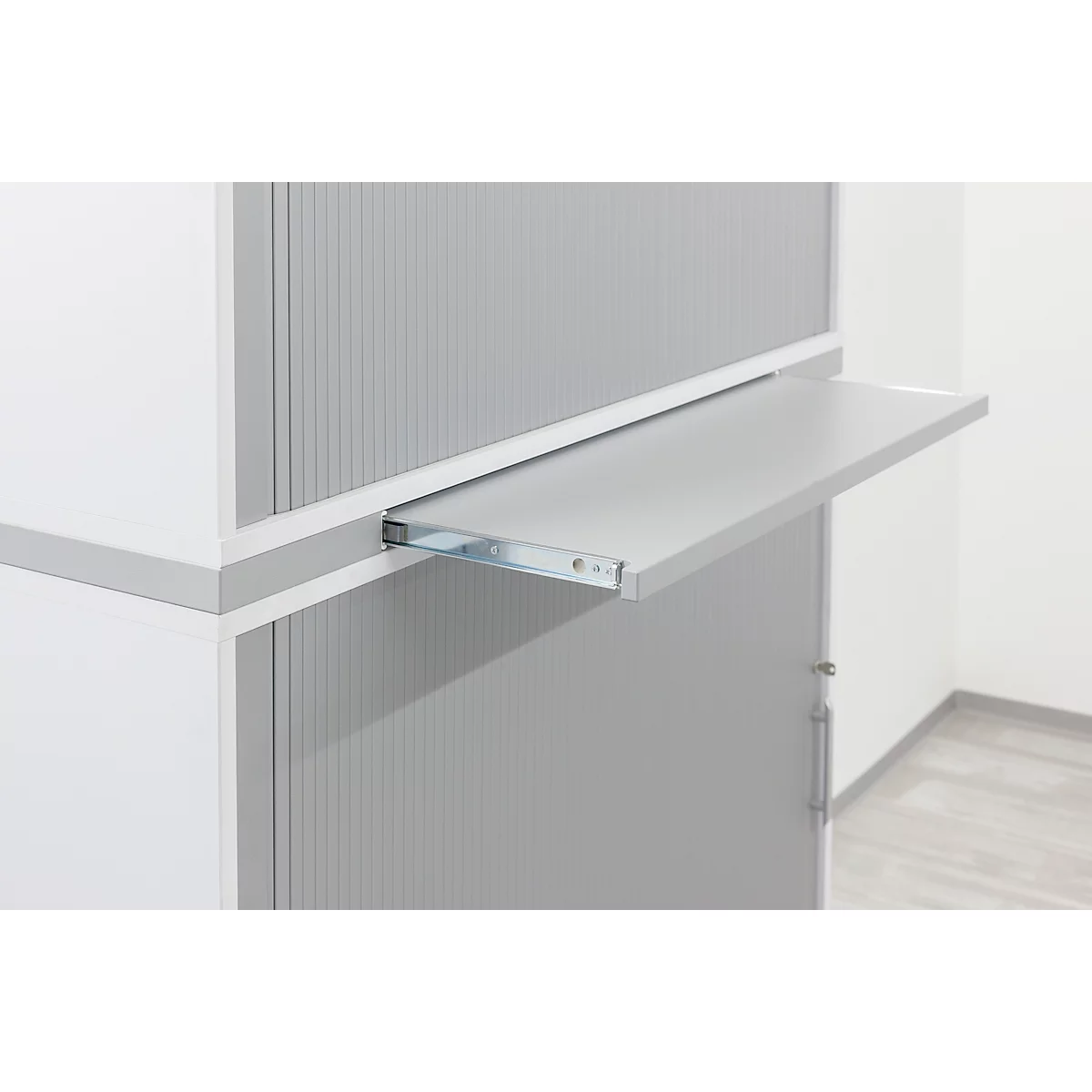 Armoire combinée Breno, avec 4 tiroirs &amp; élément d'étagère, 6 HC, L 400 x P 420 x H 2156 mm, panneau de particules, érable/érable