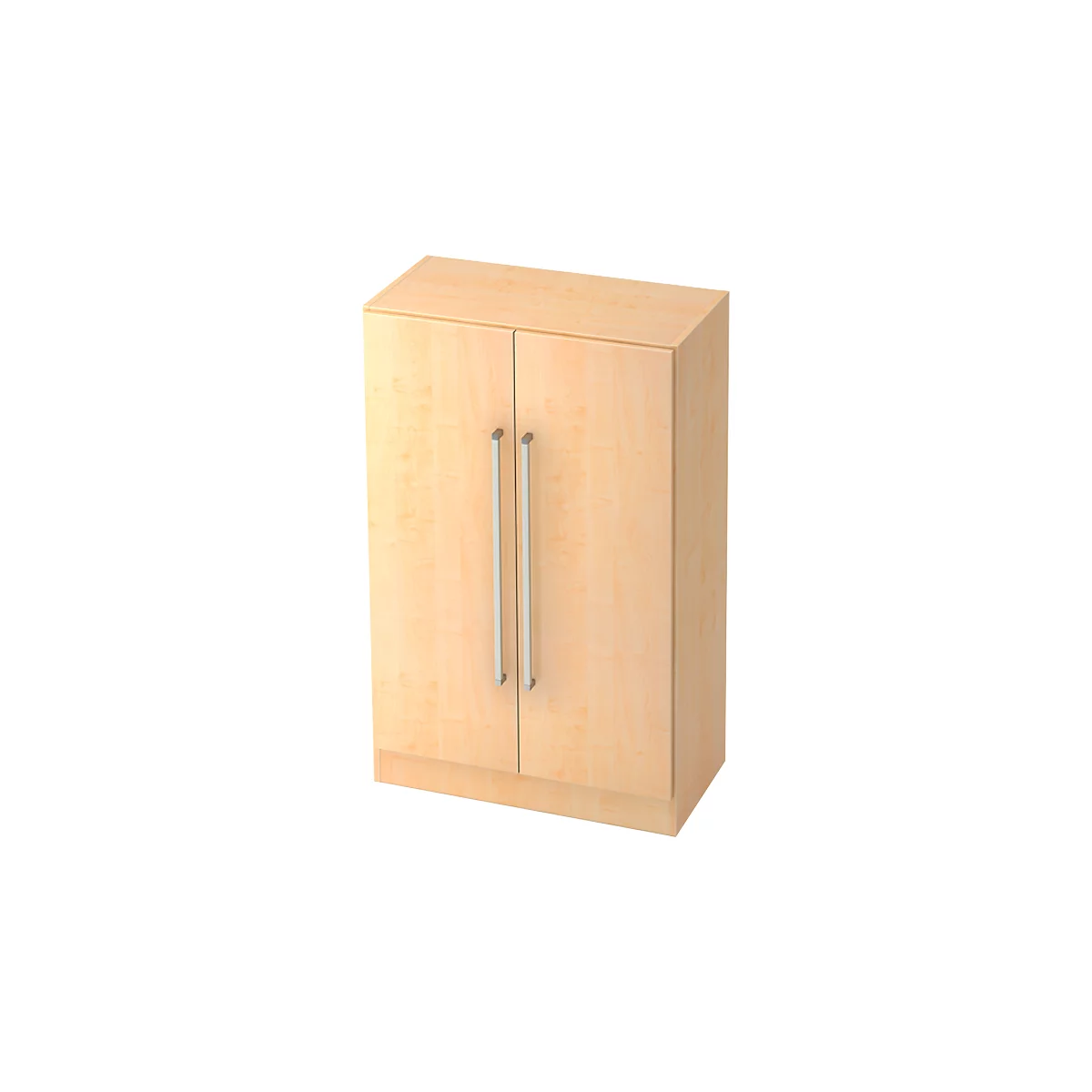 Armoire de classement TARVIS, avec poignée sans serrure, 3 hauteurs de classeurs, l. 800 x P 420 x H 1270 mm, coloris érable
