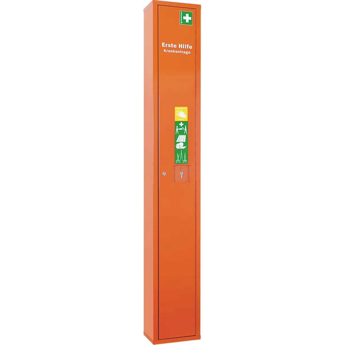 Armoire de premiers secours, avec contenu, orange