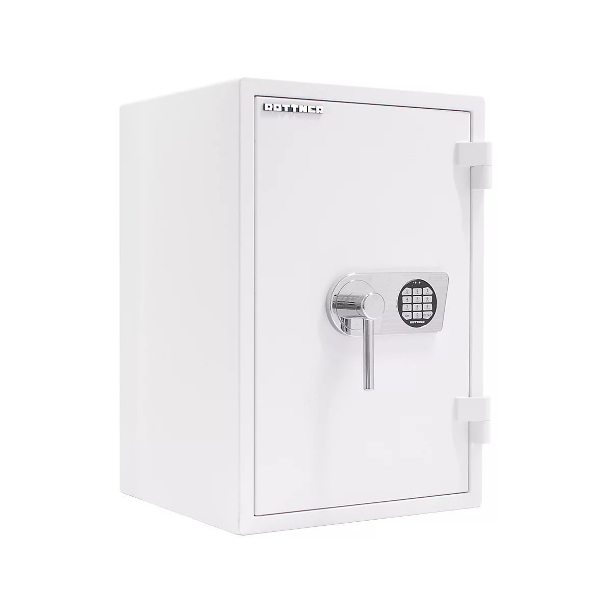 Armoire forte Rottner EN1 Atlas Fire 65, serrure électronique, L 440 x P 430 x H 655 mm, acier, blanc