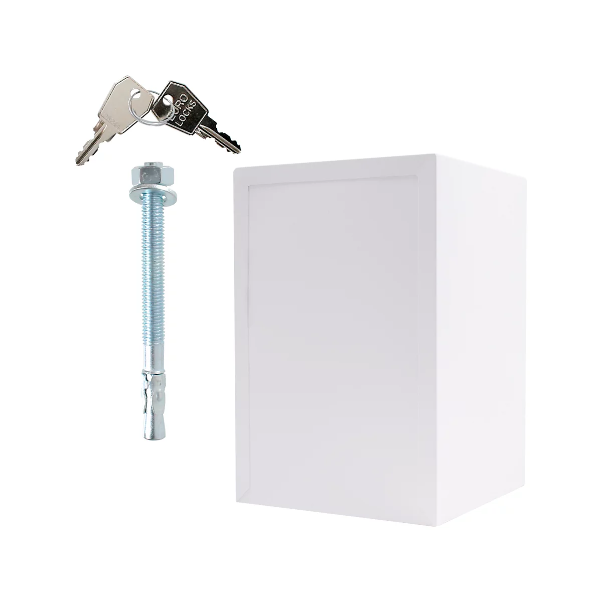 Armoire forte Rottner EN1 Atlas Fire 65, serrure électronique, L 440 x P 430 x H 655 mm, acier, blanc