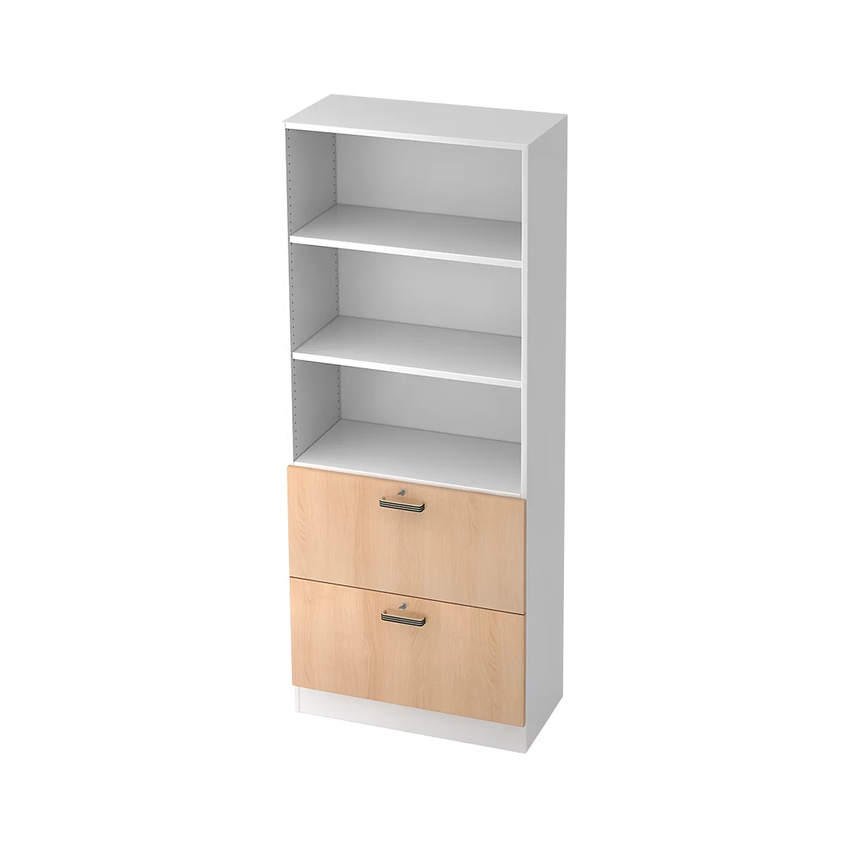 Armoire ULM, avec tiroirs à dossiers suspendus, 3 HC, H 2004 x l. 800 x P 420 mm, coloris chêne