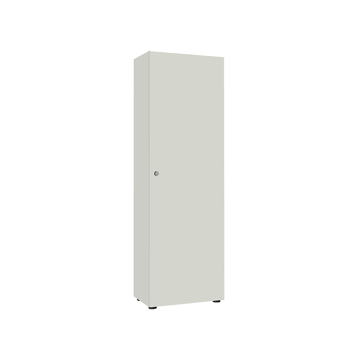 Armoire-vestiaire, 1 porte, l. 60 cm, 5 HC, gris clair