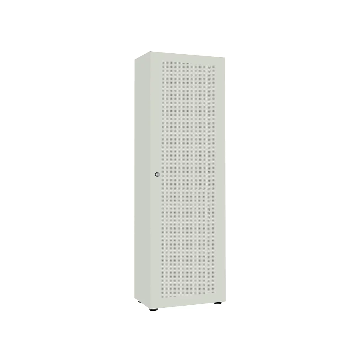 Armoire-vestiaire, 1 porte, l. 60 cm, 5 HC, gris clair